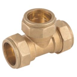 Midbrass  Brass Compression Equal Tee 1"