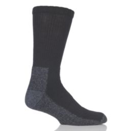 SockShop  Heavy Duty Safety Boot Socks Black 4-8 3 Pairs