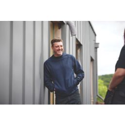 Scruffs  Eco Worker Sweatshirt Navy Large 47.5" Chest