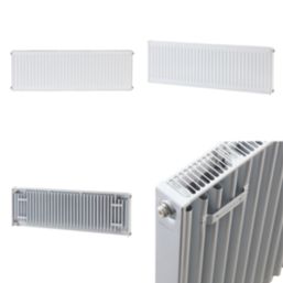 Flomasta 400mm x 1100mm 2513BTU White Type 11 Convector Radiator