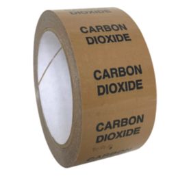 Essentials Carbon Dioxide Pipe Marking Tape Brown 33m x 50mm