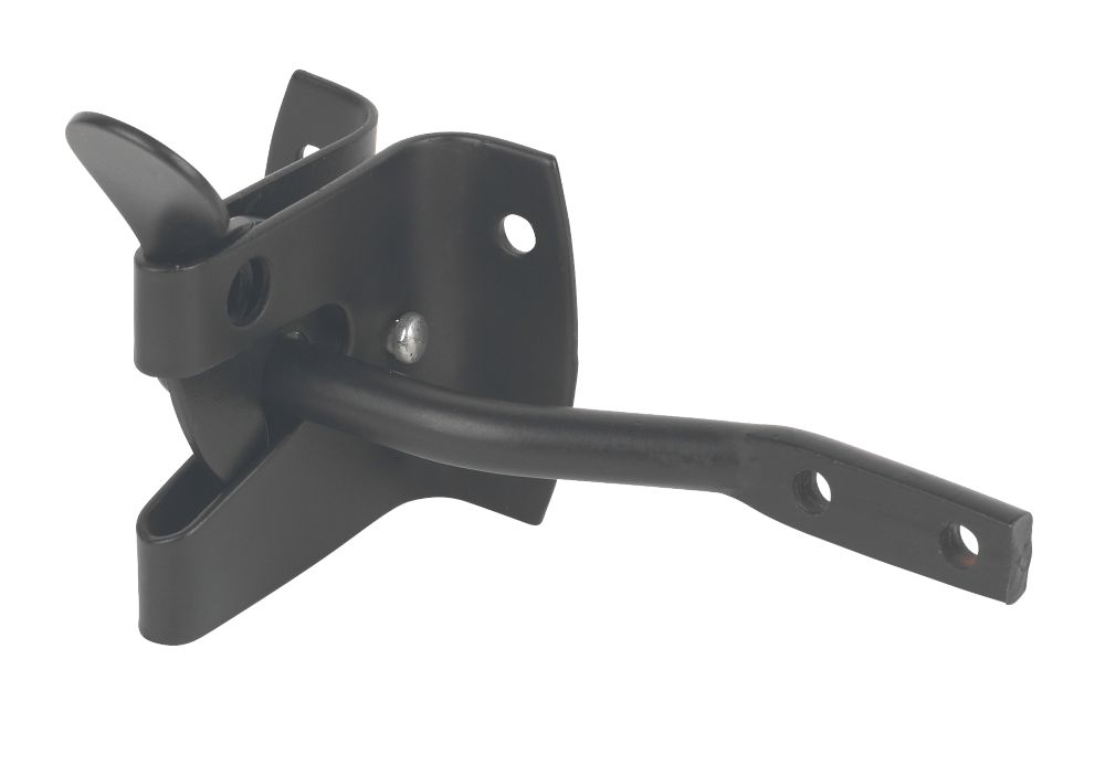Garden Gate Latch Black Powder Coated 50mm Screwfix