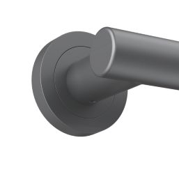 Cooke & Lewis Damgano Lever on Rose Door Handles Pair Titanium