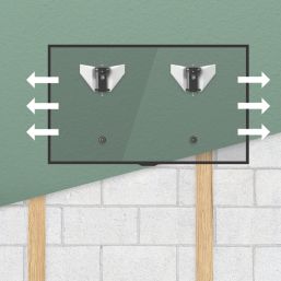 AVF  Premium Any Wall TV Mount (Flat to Wall) Fixed 37-100" 1 Pair