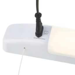 LAP  Dual Voltage LED Shaver Light Gloss White 7W 480lm