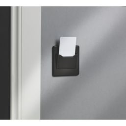 Knightsbridge  32A Key Card Switch Matt Black with Black Inserts