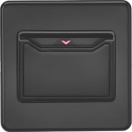 Knightsbridge  32A Key Card Switch Matt Black with Black Inserts