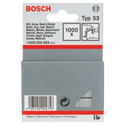 Bosch Heavy Duty Staples Bright 8mm x 11.4mm 1000 Pack