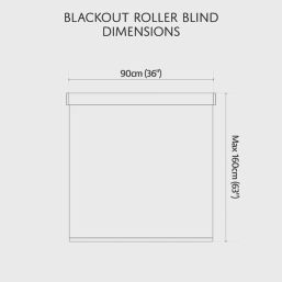 Renaissance Roller Blackout Thermal Blind Silver 90cm x 160cm Drop