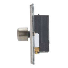 Contactum Lyric 4-Gang 2-Way  Dimmer Switch  Brushed Steel