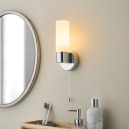 Saxby Pure Bathroom Wall Light Chrome