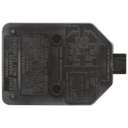 Masterplug 13A 1-Gang Unfused Rewireable Socket  Black
