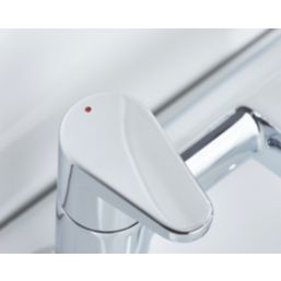 Bristan Quest Chrome 120mm Deck Mounted Lever 2 Tap Holes Bath Mixer Tap