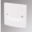 LAP  45A Unswitched Cooker Outlet Plate  White