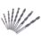 Milwaukee  Straight Shank Double-Flute Brad Point Wood Drill Bit Set 8 Pieces