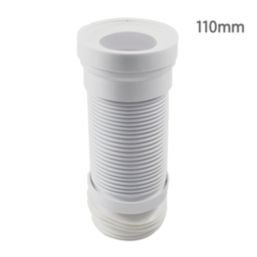 Flomasta  Flexible Straight Pan Connector White 280 - 610mm