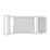 Flomasta  Flexible Straight Pan Connector White 280 - 610mm