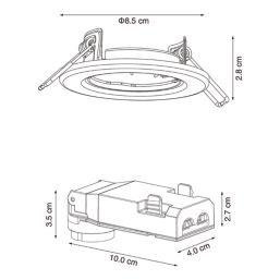 LAP Fulgora Tilt  Downlight White