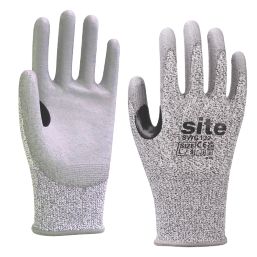 Site  Cut-Resistant Gloves Grey/Black Large