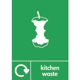 Essentials  Kitchen Waste Recycling Sign 297mm x 210mm