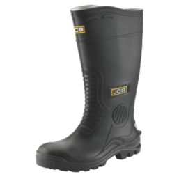 JCB Hydromaster Size 8  Black Steel Toe Cap Safety Wellies