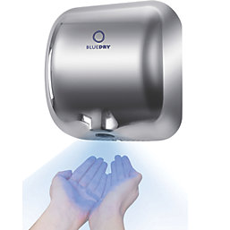 BlueDry Eco Dry High Speed Hand Dryer Polished Steel 0.55-1.8kW
