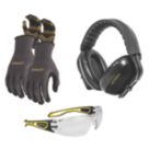 Stanley Starter Kit Ear Defenders, Gloves and Eyewear 4 Piece Set