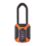Squire CP50 2.5 ATLO Weatherproof Long Shackle Combination  Padlock Orange 50mm