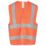 Site Rushton Hi-Vis Waistcoat Orange Small / Medium 48" Chest