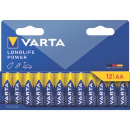 Varta Longlife Power  AA 1.5V Alkaline Batteries 12 Pack