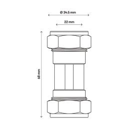 Flomasta Single Check Valve 22mm
