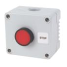 Hylec 1DE.01.04AG-SF Double Pole Flush Push-Button Isolator Switch NO/NC
