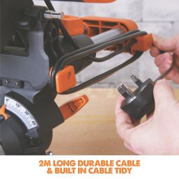 Evolution R210SMS 210mm  Electric Single-Bevel Sliding Multi-Material Mitre Saw 110V