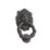 Hardware Solutions Door Knocker Lion Head Matt Black 95mm x 155mm