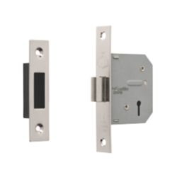 Smith & Locke Fire Rated  3 Lever Chrome Deadlock 65mm Case - 44mm Backset