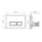 Quad Dual-Flush Flushing Plate Chrome