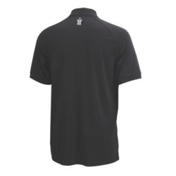 Scruffs Trade Tech Moisture Wicking Work Polo Black Medium 40" Chest