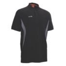 Scruffs Trade Tech Moisture Wicking Work Polo Black Medium 40" Chest