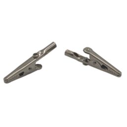 Pearl Consumables  5A Non-Insulated Crocodile Clips 2 Pack