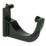 FloPlast  uPVC Half Round Fascia Brackets Black 112mm 10 Pack