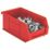 Barton TC2 Semi-Open-Fronted Storage Bins 1.27Ltr Red 20 Pack
