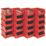 Barton TC2 Semi-Open-Fronted Storage Bins 1.27Ltr Red 20 Pack