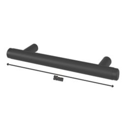 Smith & Locke Damgan T Bar Cabinet Handle Matt Black 136mm