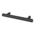 Smith & Locke Damgan T Bar Cabinet Handle Matt Black 136mm