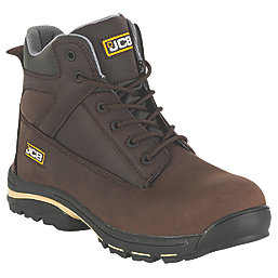 JCB Workmax+    Safety Boots Dark Brown Size 8
