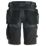 Snickers 6141 Stretch Work Shorts Grey / Black 38" W