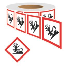 Essentials  Danger for Environment GHS Labels (Roll) 100mm x 100mm