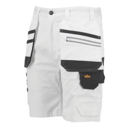 Site Kirksey Shorts White/Grey 32" W