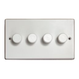 Varilight V-Dim 4-Gang 2-Way  Dimmer Switch  White
