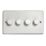Varilight V-Dim 4-Gang 2-Way  Dimmer Switch  White